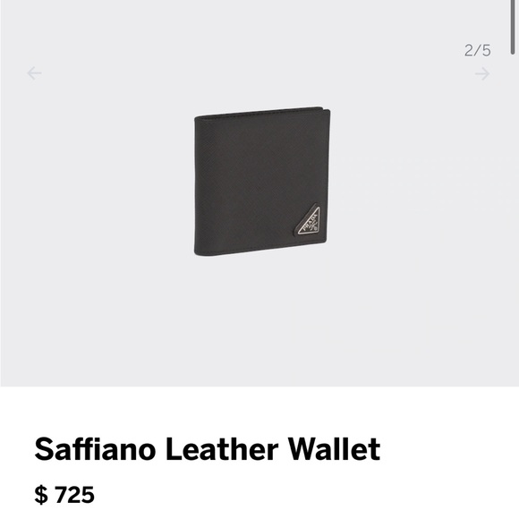 Prada Saffiano Leather Wallet - Picture 2 of 6